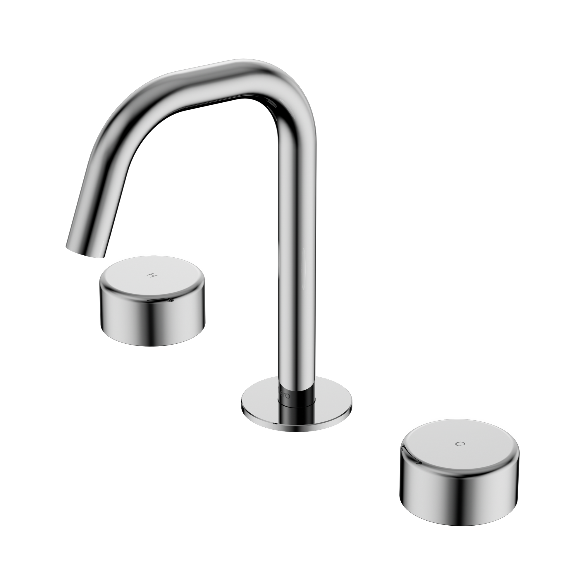 Nero Serenity Basin Set Edge Spout With Metal Handle, Chrome