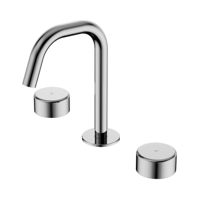 Nero Serenity Basin Set Edge Spout With Metal Handle, Chrome