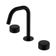 Nero Serenity Basin Set Edge Spout With Metal Handle, Matte Black