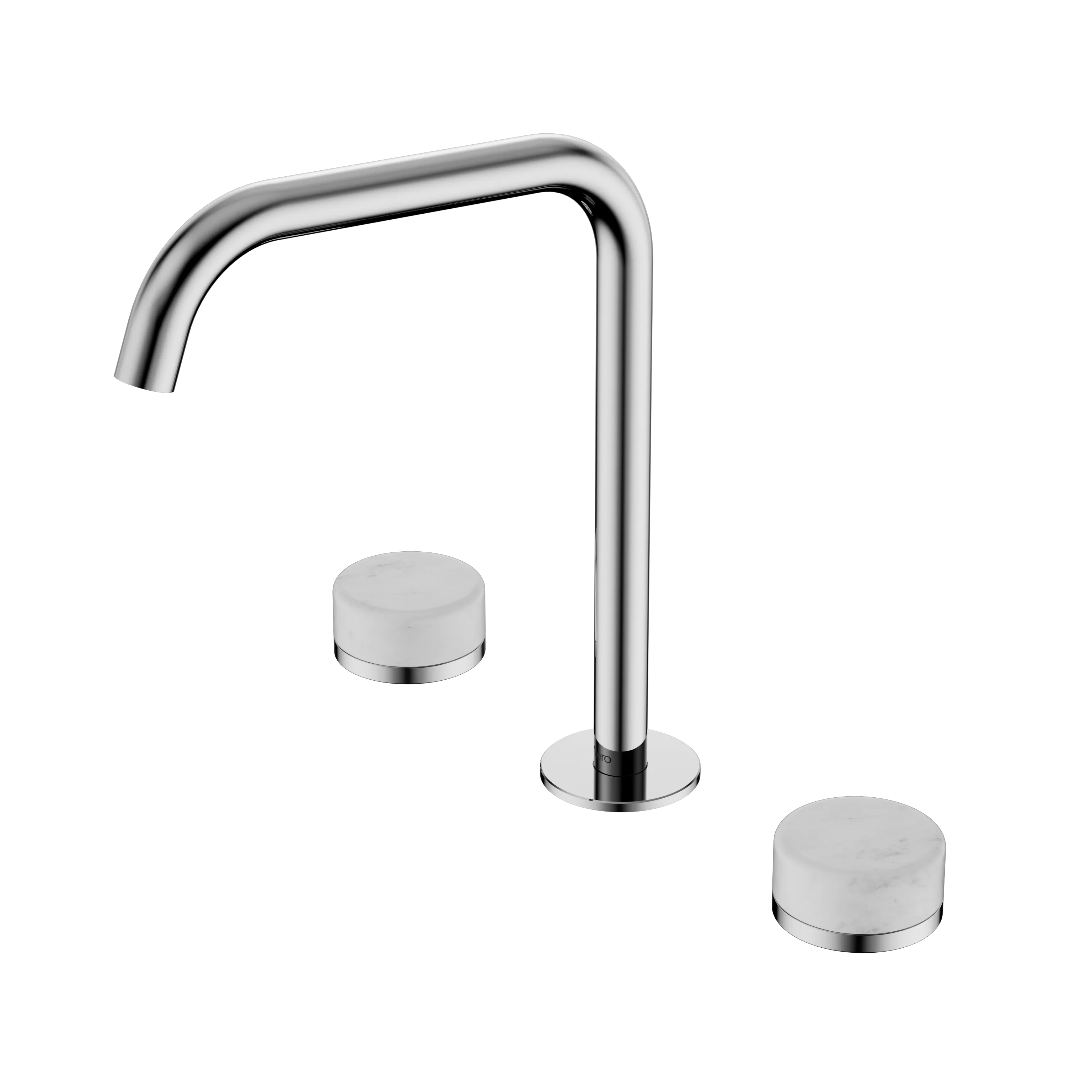 Nero Serenity Bath/Kitchen Set Edge Spout With Carrara Handle