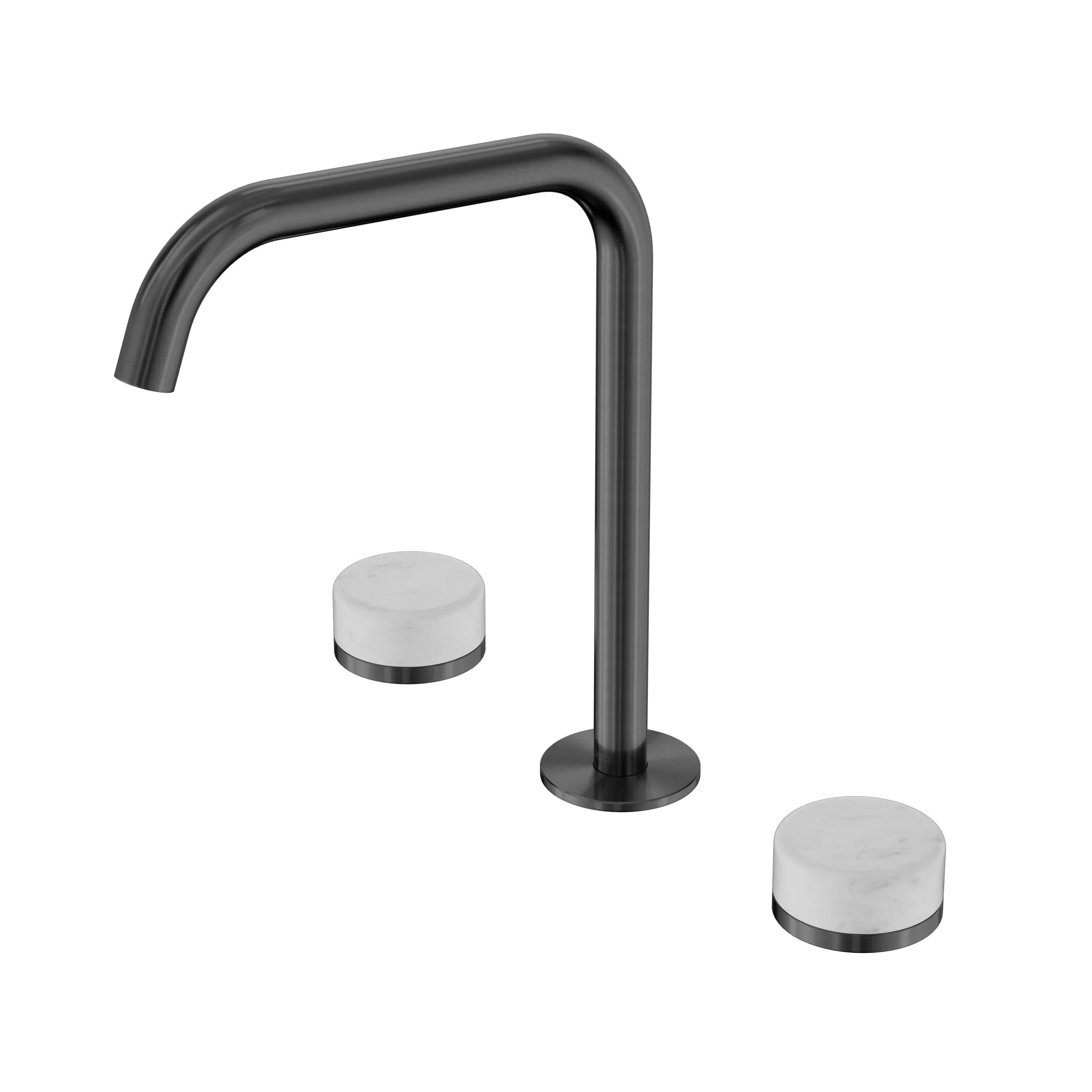 Nero Serenity Bath/Kitchen Set Edge Spout With Carrara Handle