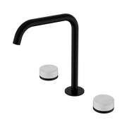 Nero Serenity Bath/Kitchen Set Edge Spout With Carrara Handle, Matte Black