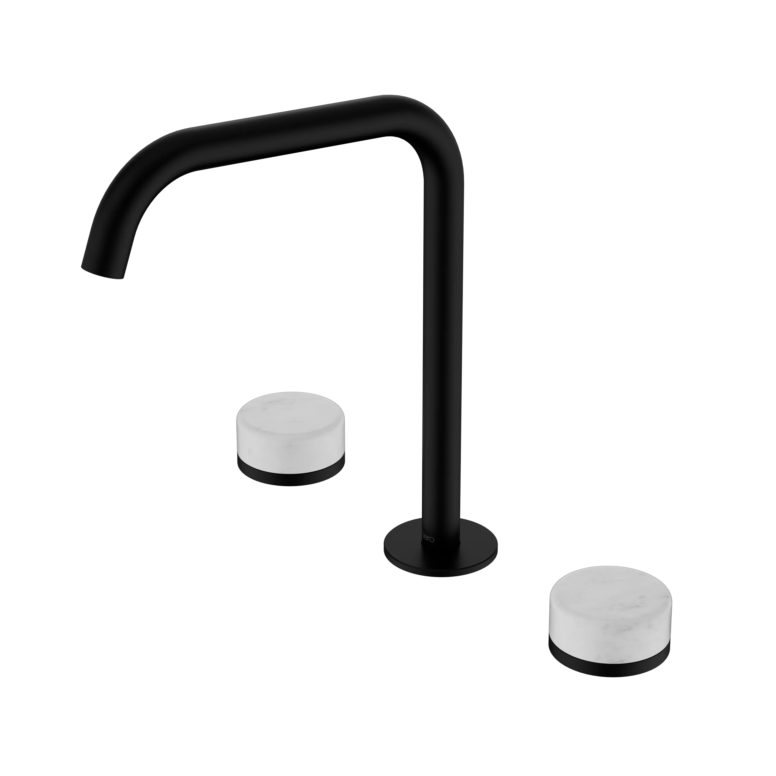 Nero Serenity Bath/Kitchen Set Edge Spout With Carrara Handle