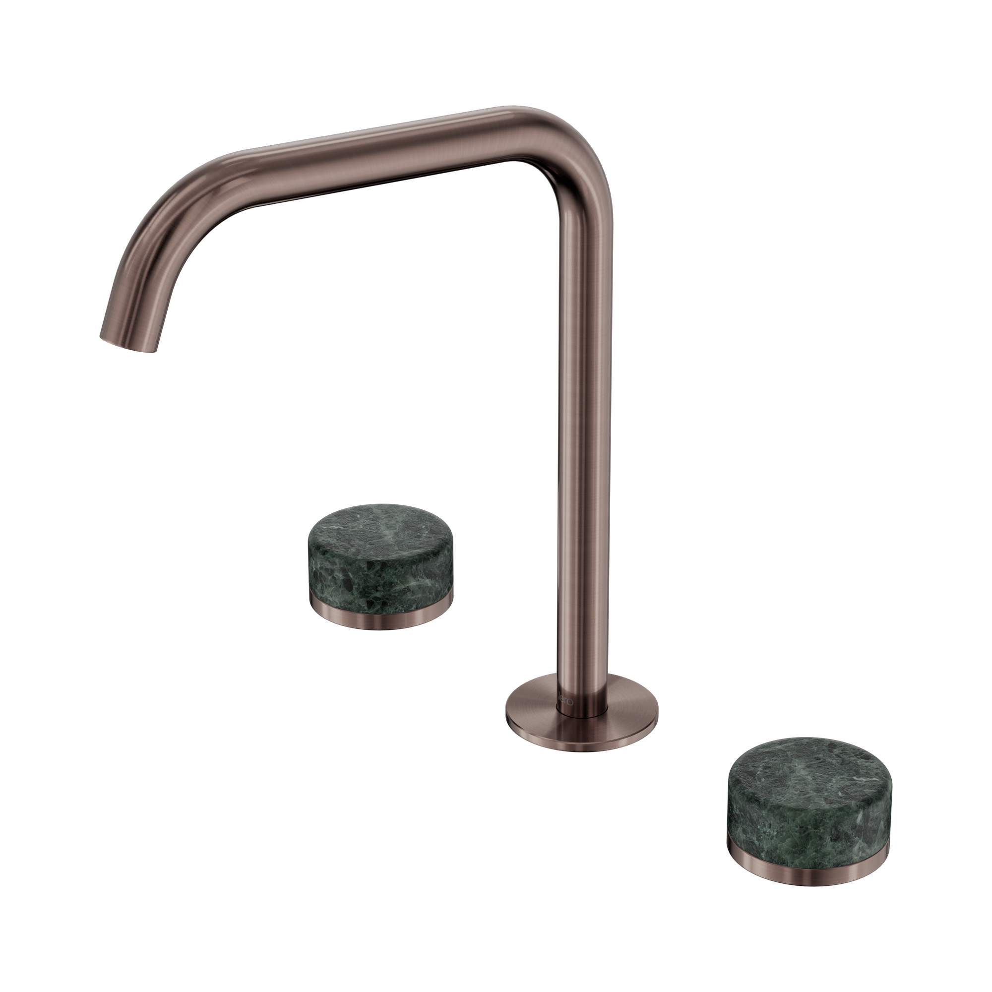 Nero Serenity Bath/Kitchen Set Edge Spout With Verde Alpi Handle, Brushed Bronze