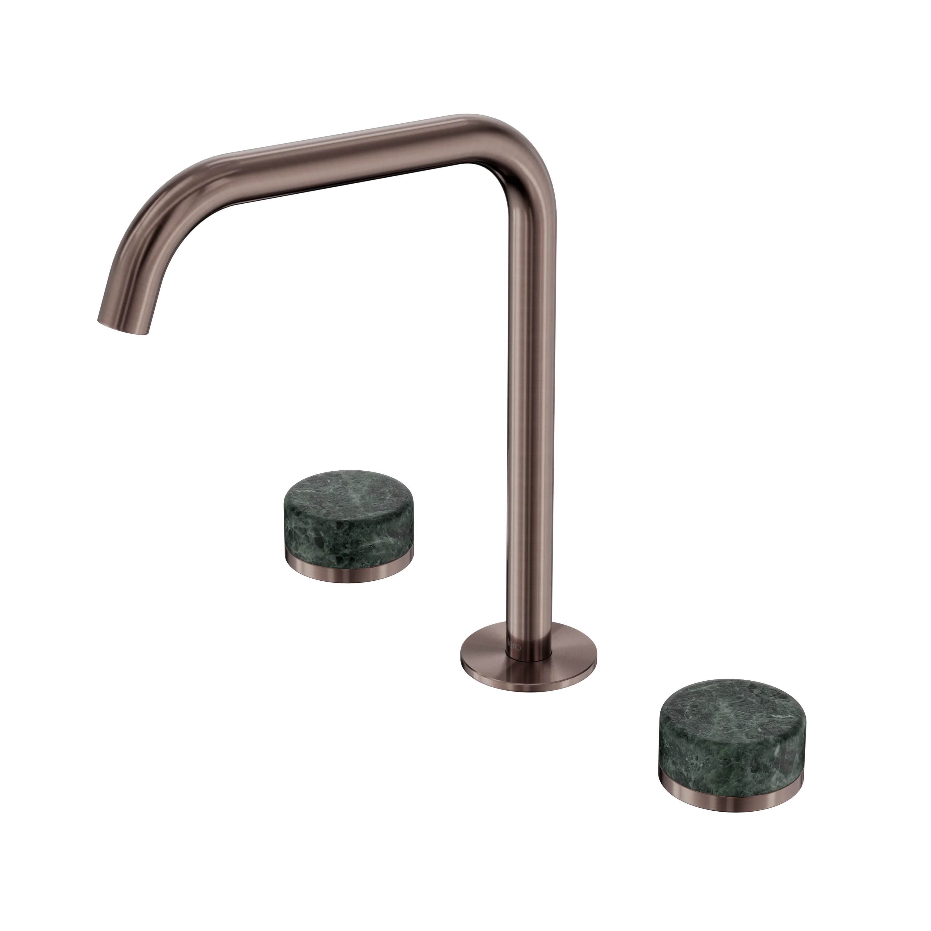 Nero Serenity Bath/Kitchen Set Edge Spout With Verde Alpi Handle