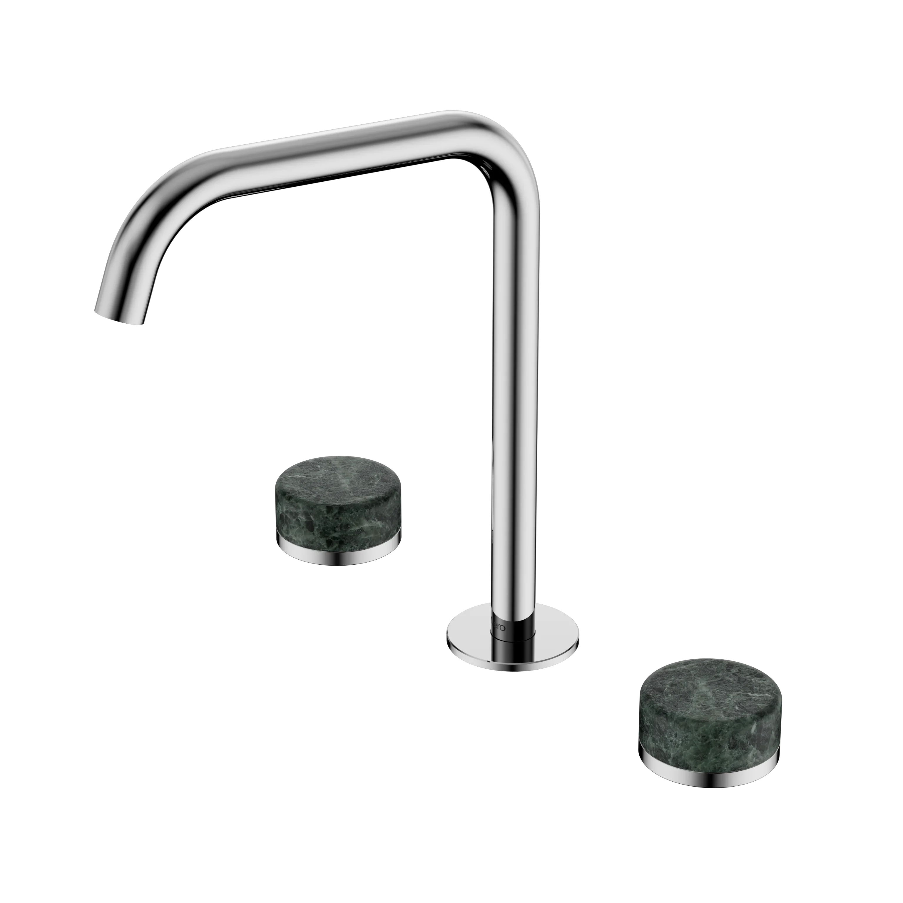 Nero Serenity Bath/Kitchen Set Edge Spout With Verde Alpi Handle