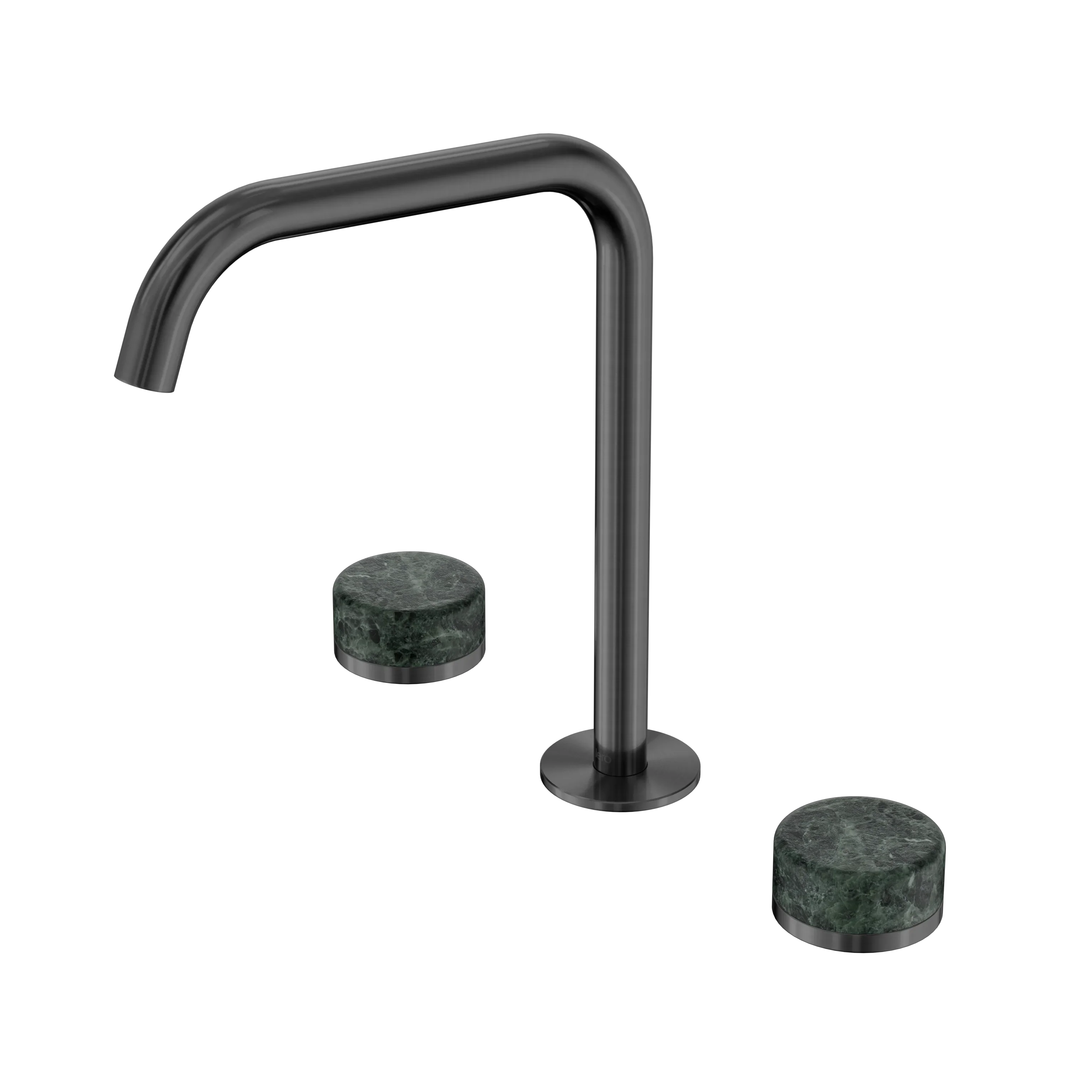 Nero Serenity Bath/Kitchen Set Edge Spout With Verde Alpi Handle