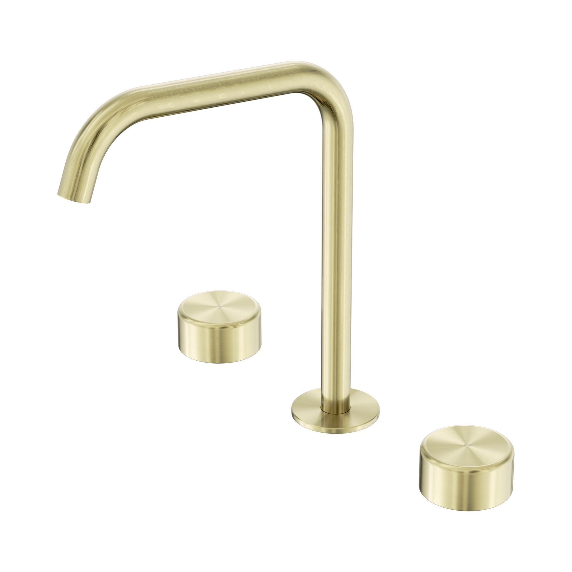 Nero Serenity Bath/Kitchen Set Edge Spout With Metal Handle, Brushed Gold
