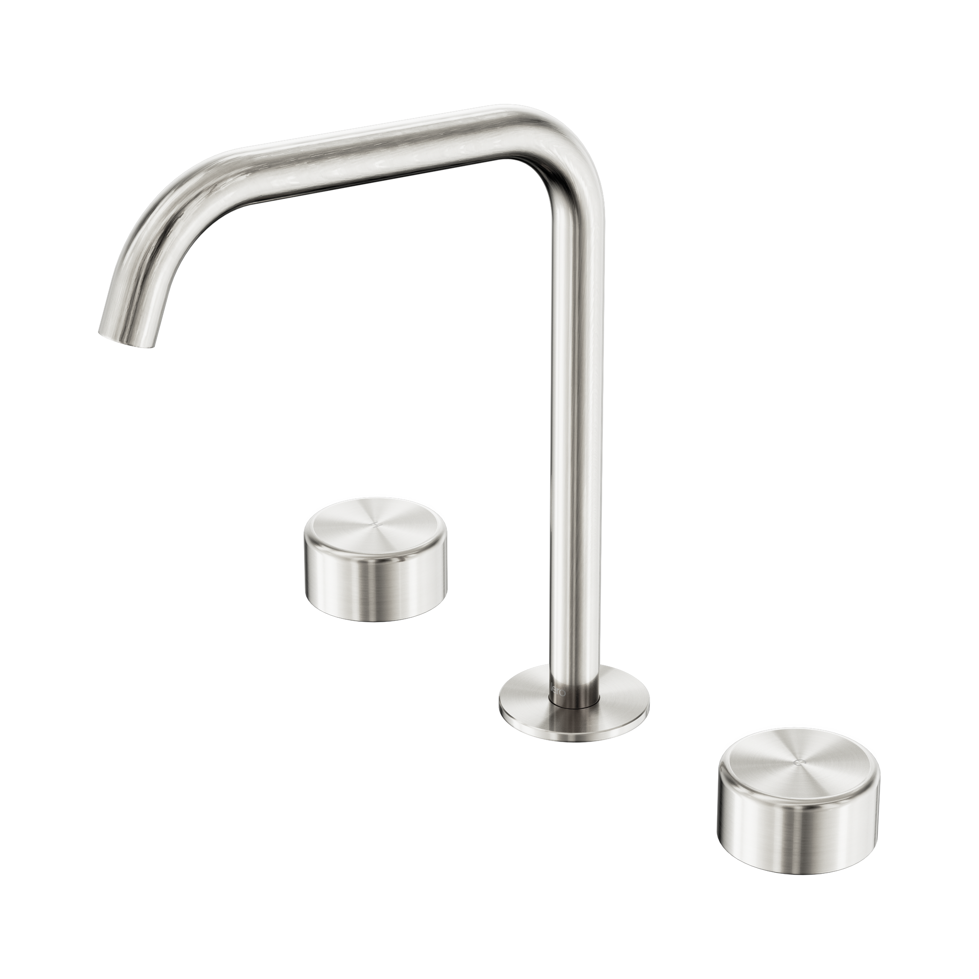 Nero Serenity Bath/Kitchen Set Edge Spout With Metal Handle, Brushed Nickel