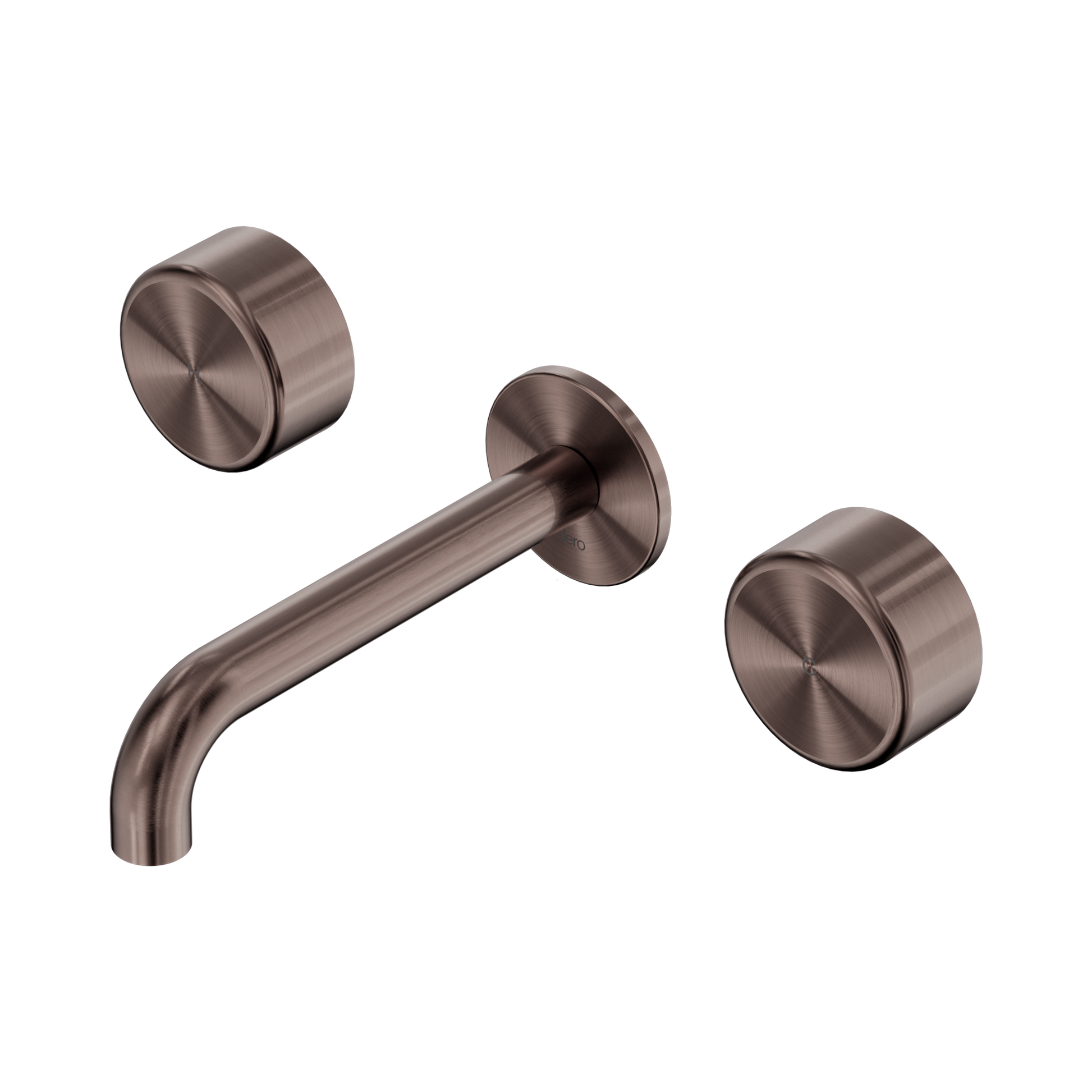 Nero Serenity Wall Basin Set 160mm Spout With Metal Handle, Brushed Bronze