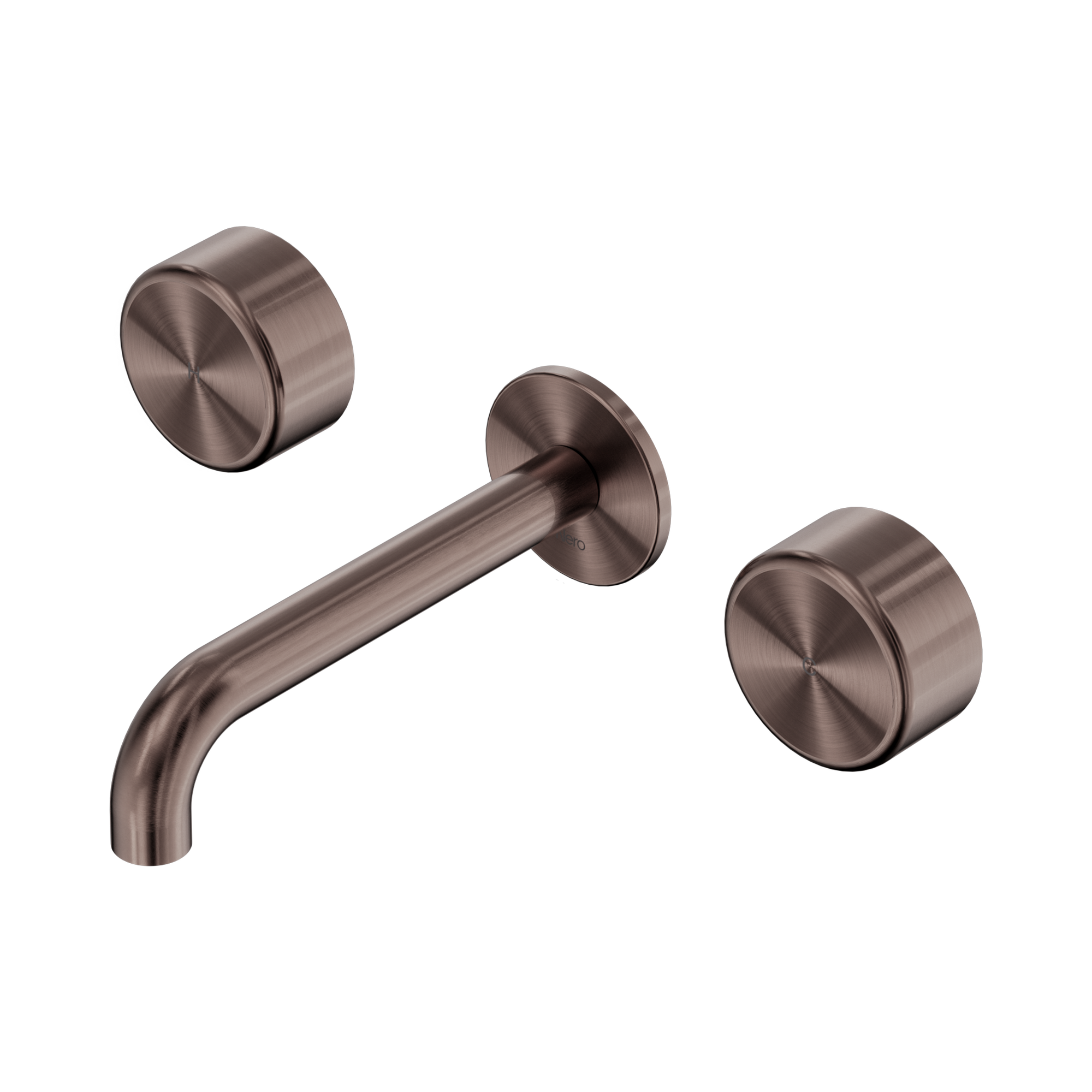 Nero Serenity Wall Basin Set 160mm Spout With Metal Handle, Brushed Bronze