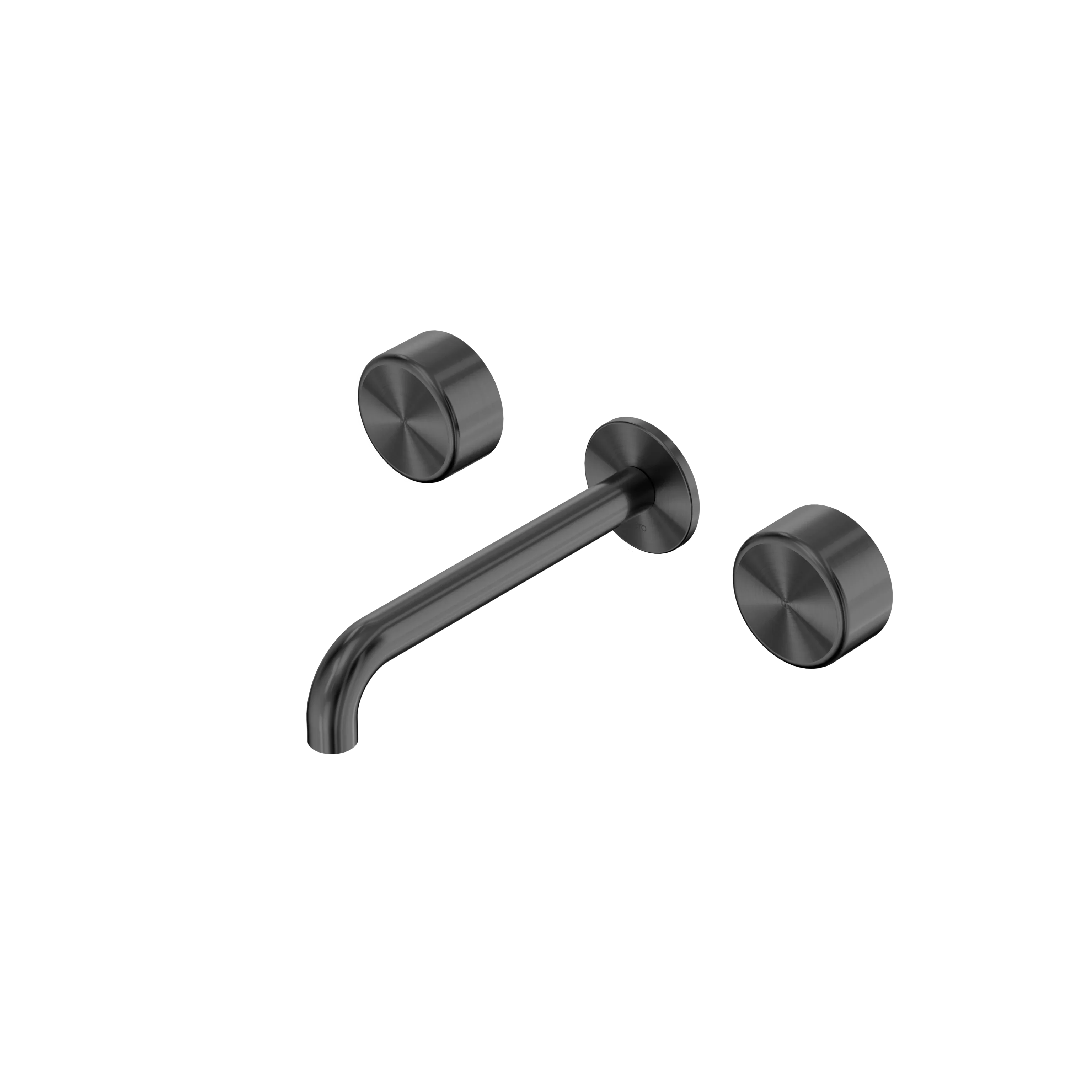 Nero Serenity Wall Basin Set 160mm Spout With Metal Handle