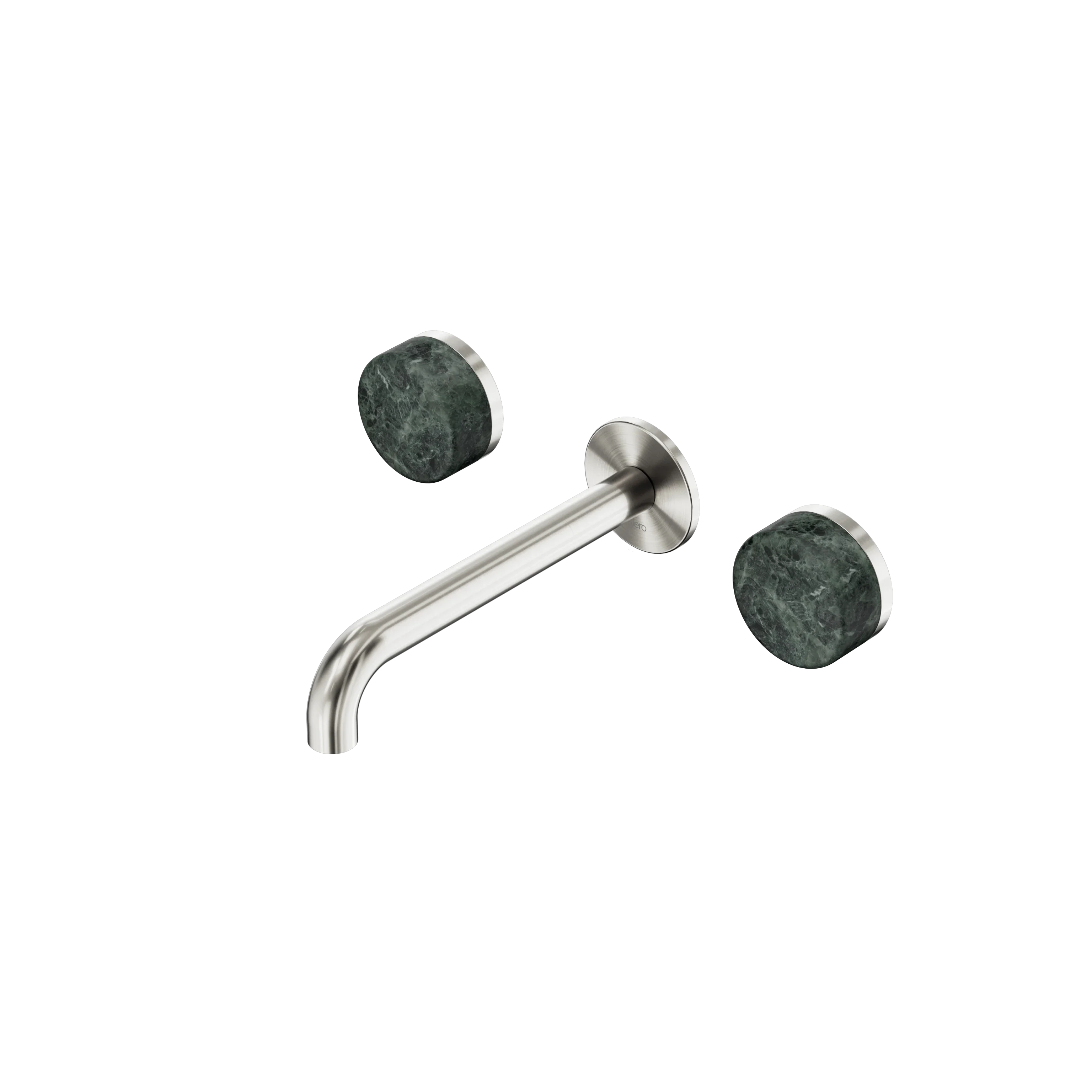 Nero Serenity Wall Basin Set  Spout With Verde Alpi Handle