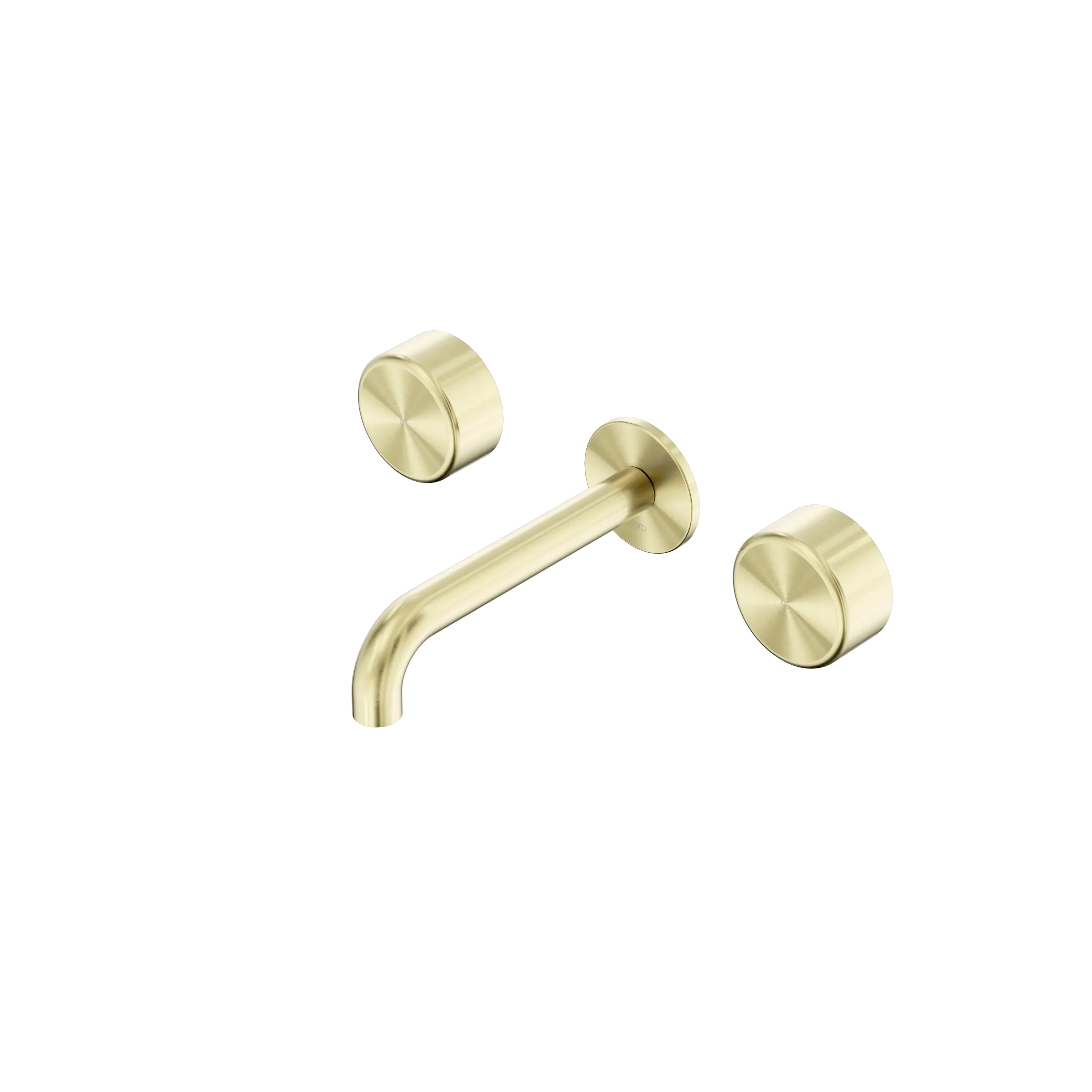 Nero Serenity Wall Basin Set 160mm Spout With Metal Handle