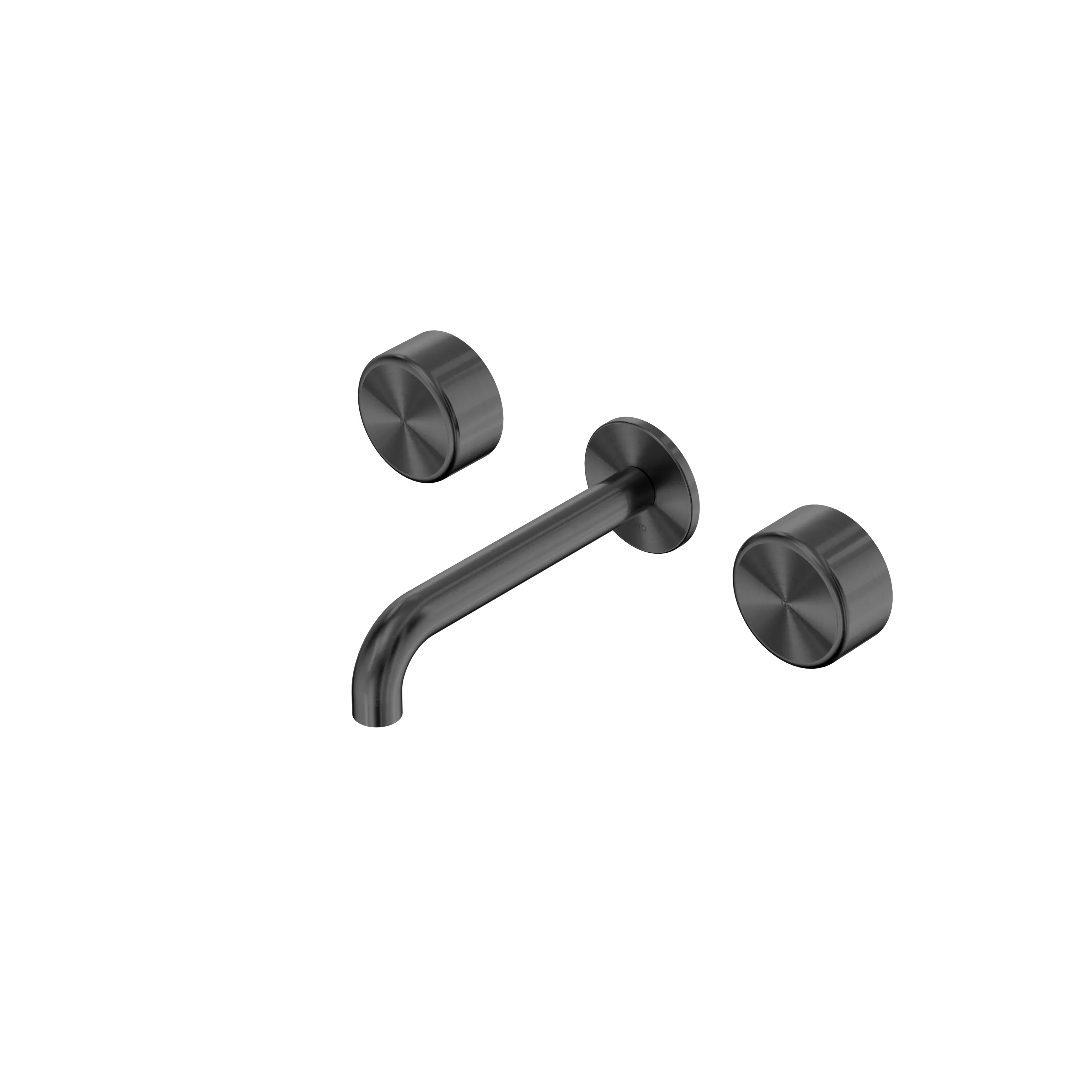 Nero Serenity Wall Basin Set 160mm Spout With Metal Handle