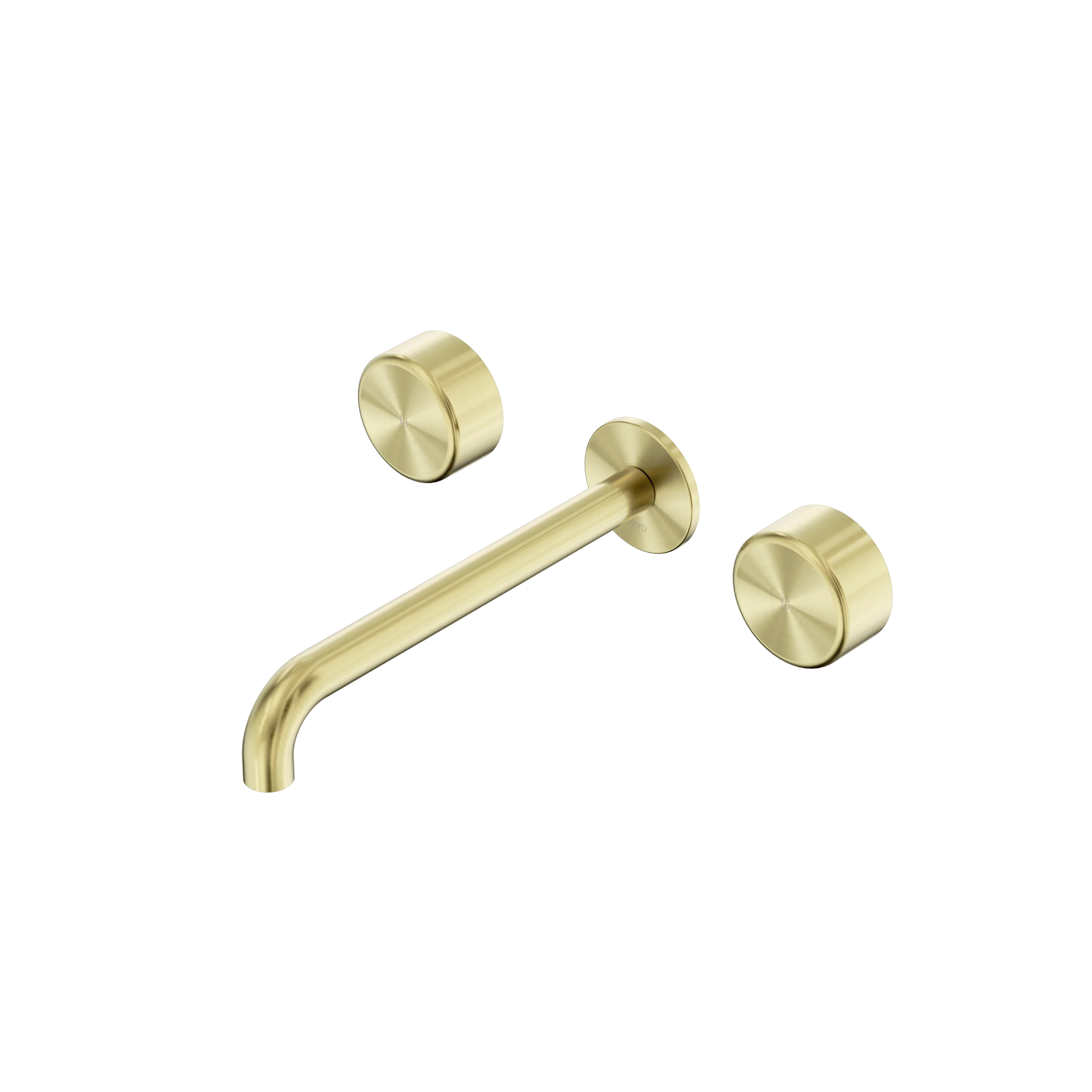 Nero Serenity Wall Basin Set 160mm Spout With Metal Handle