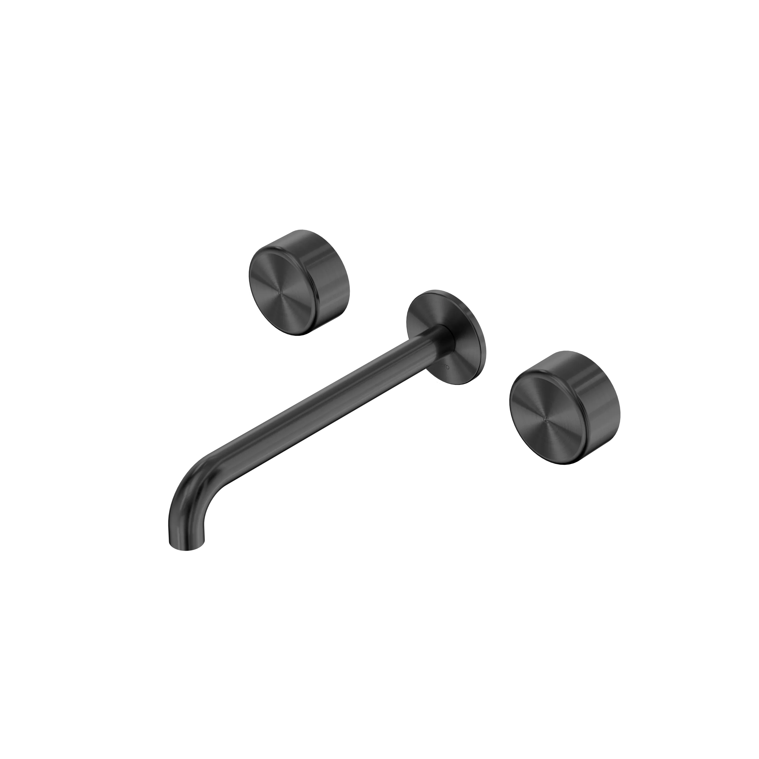 Nero Serenity Wall Basin Set 160mm Spout With Metal Handle