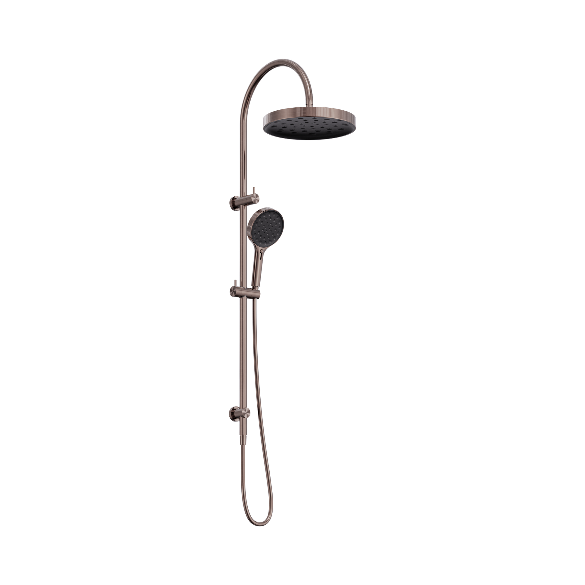 Nero Serenity Twin Shower, Brushed Bronze