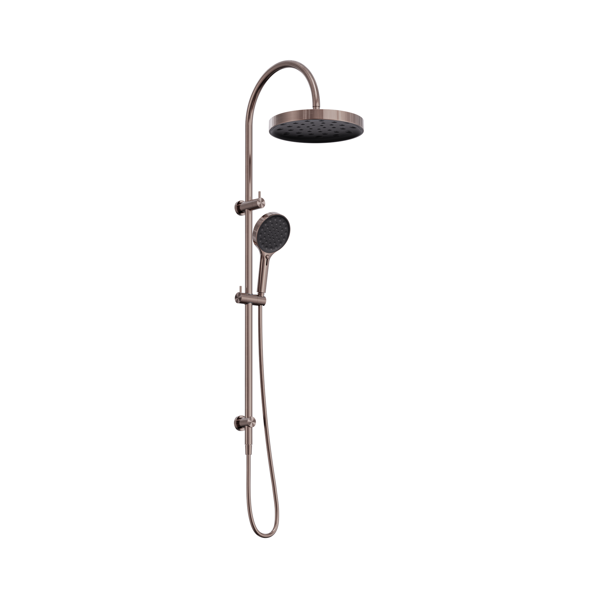 Nero Serenity Twin Shower, Brushed Bronze