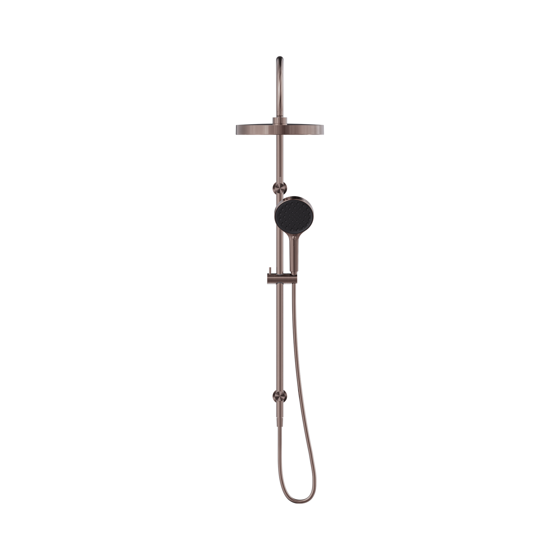 Nero Serenity Twin Shower, Brushed Bronze