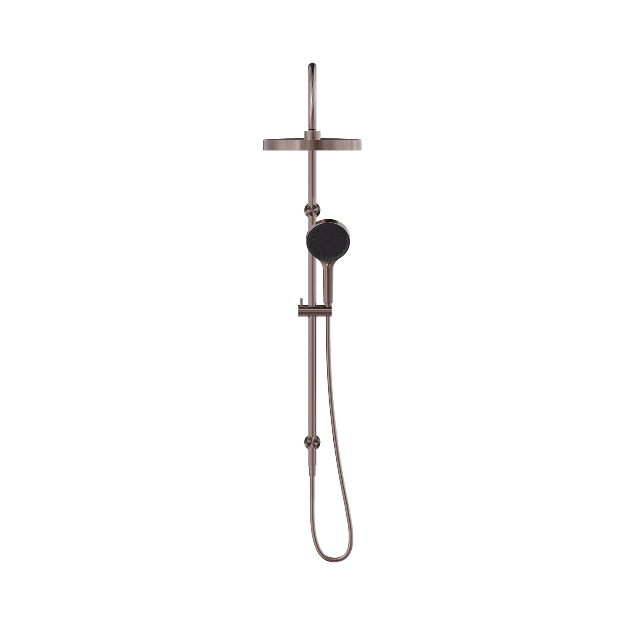 Nero Serenity Twin Shower, Brushed Bronze