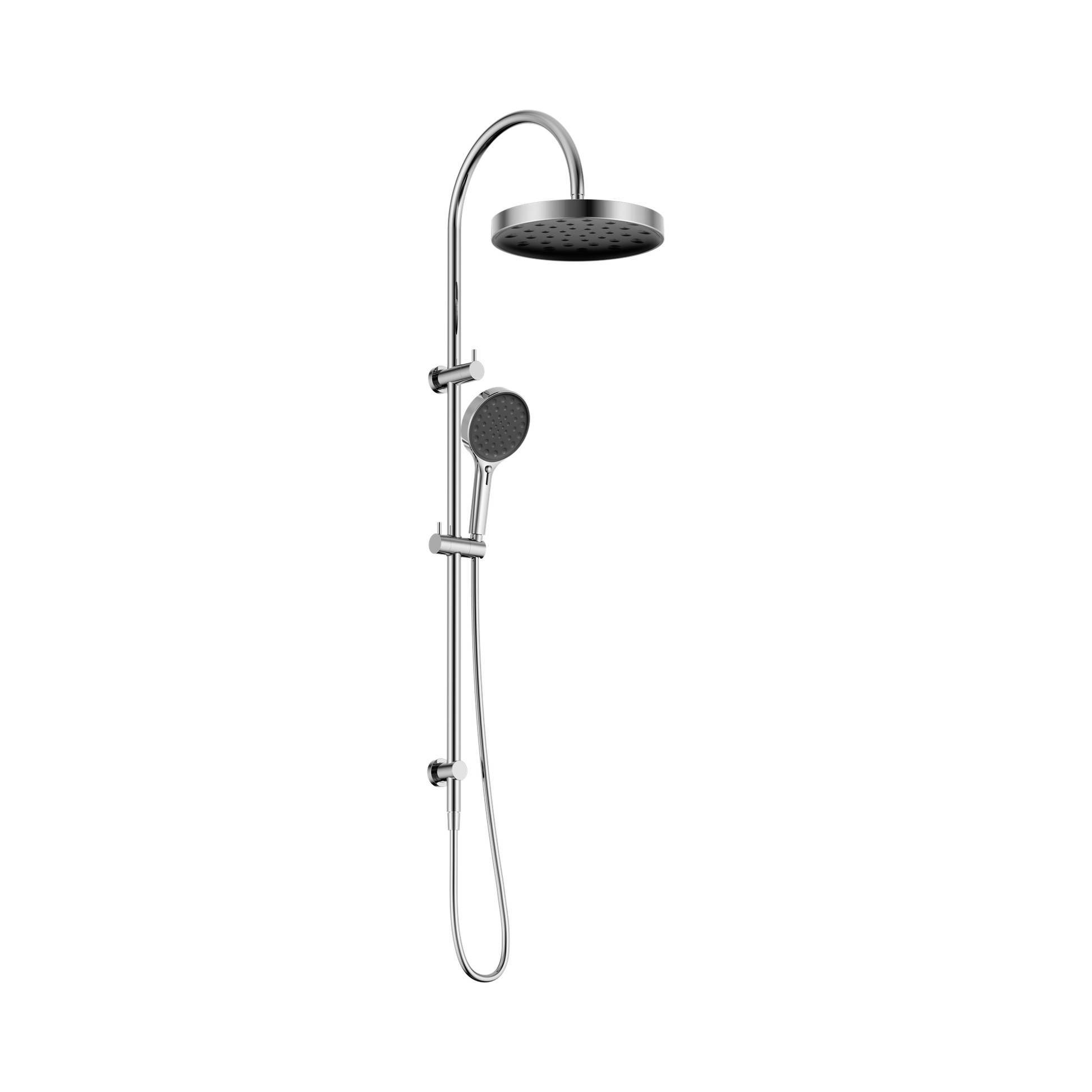 Nero Serenity Twin Shower, Chrome