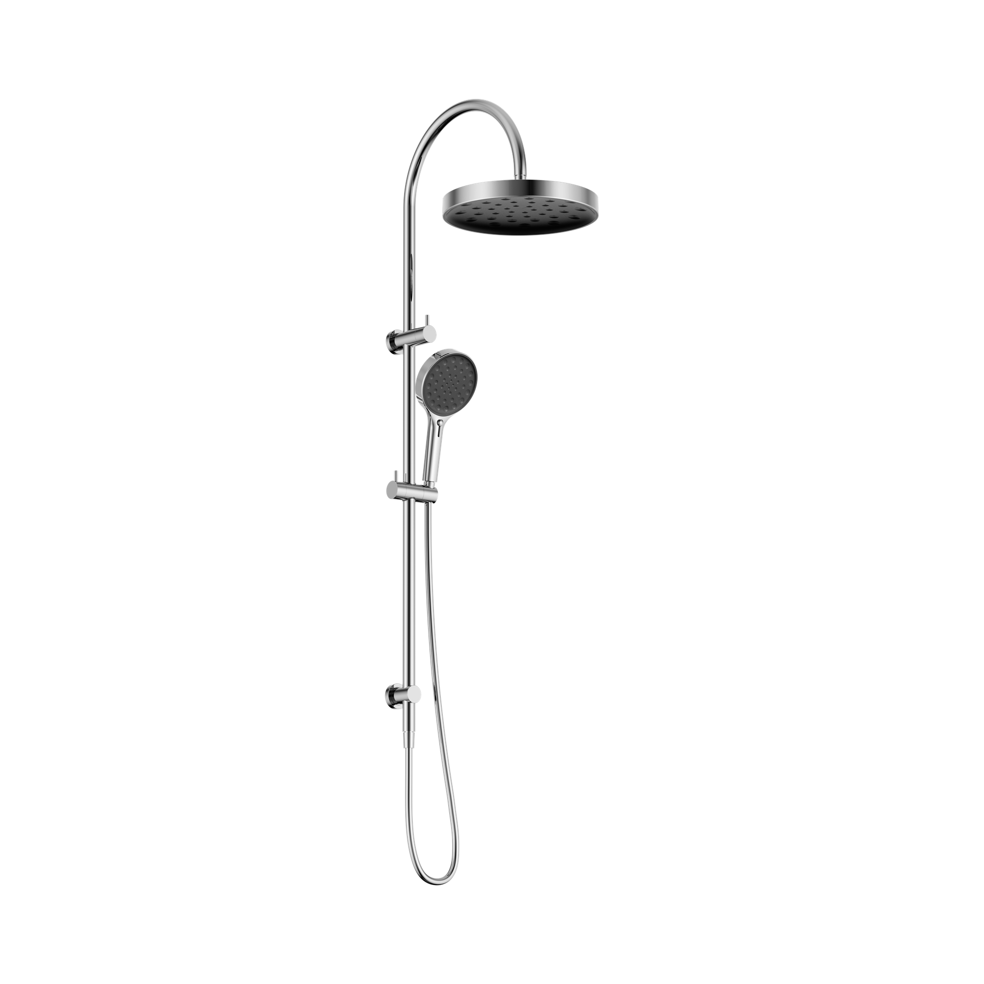 Nero Serenity Twin Shower, Chrome