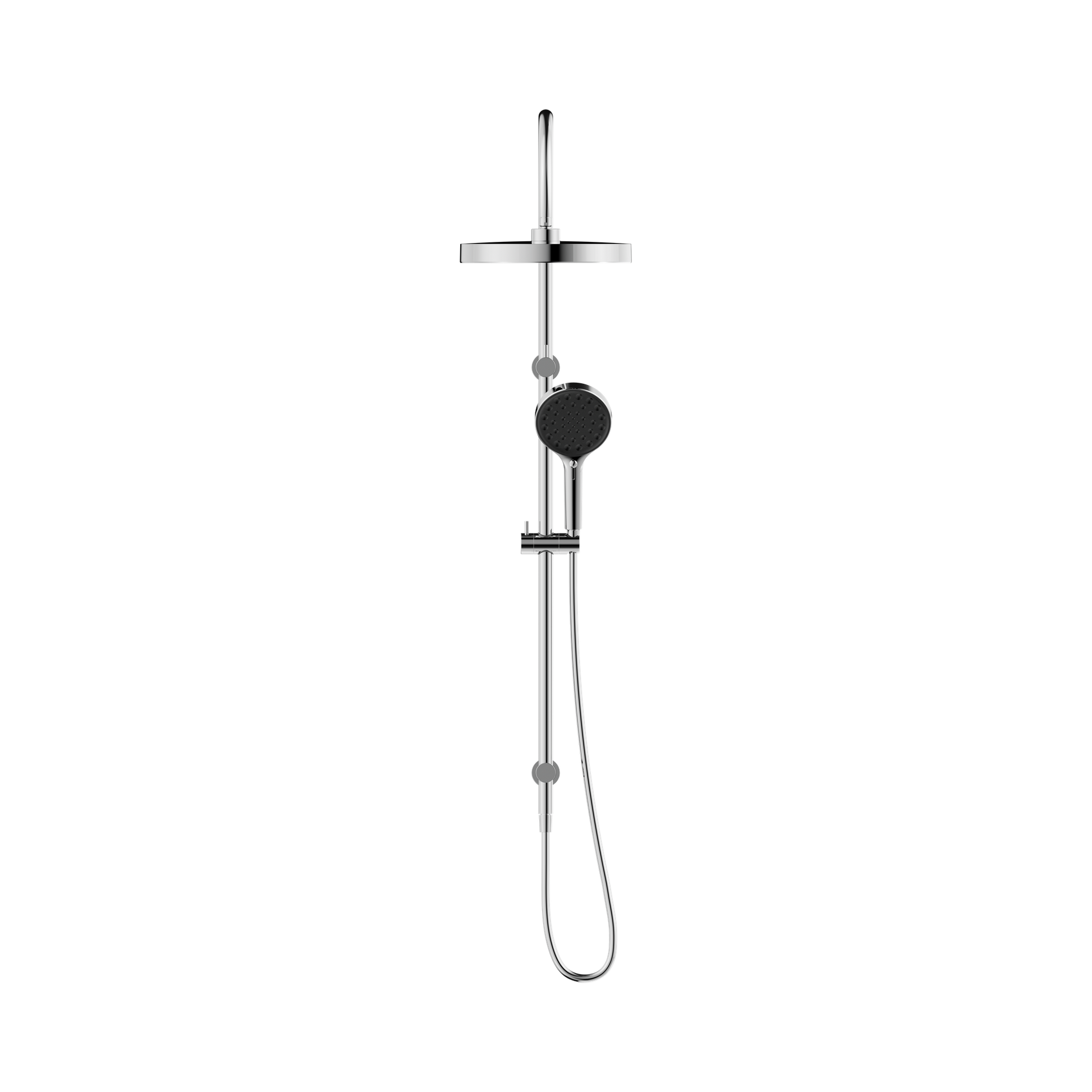 Nero Serenity Twin Shower, Chrome