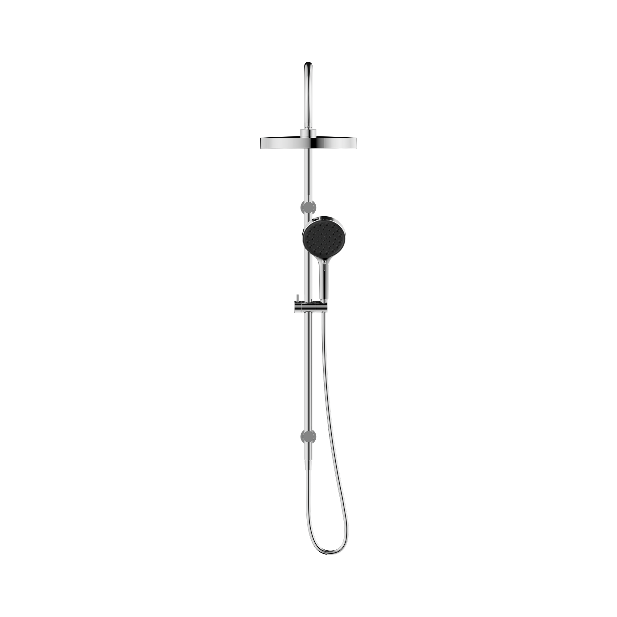 Nero Serenity Twin Shower, Chrome