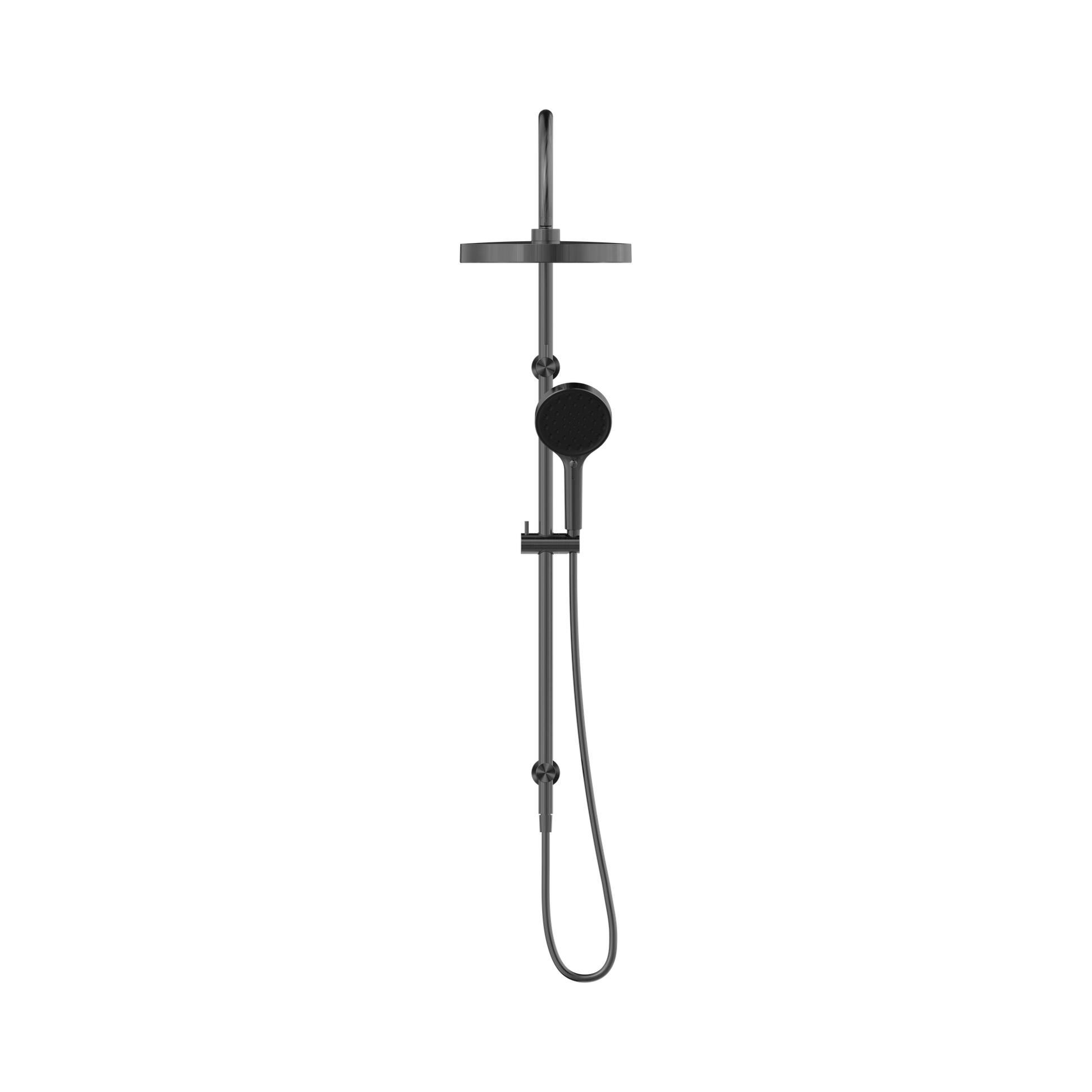 Nero Serenity Twin Shower, Gun Metal