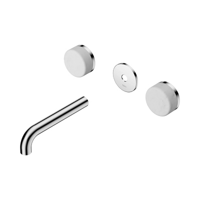 Nero Serenity Wall Basin Set 160mm Spout With Carrara Handle Trim Kit Only, Chrome