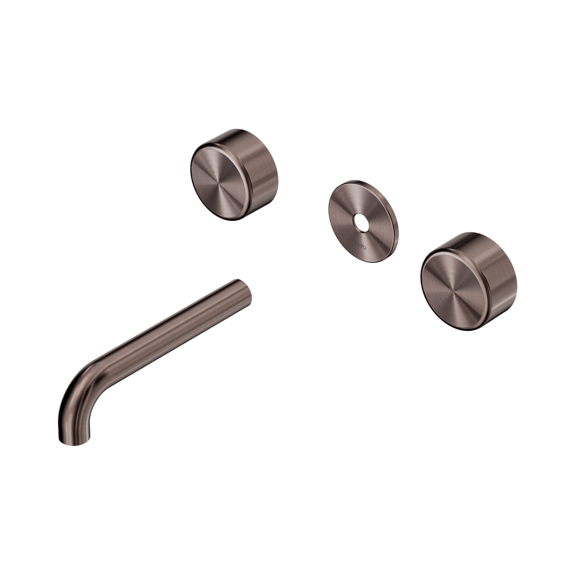 Nero Serenity Wall Basin Set 160mm Spout With Metal Handle Trim Kit Only, Brushed Bronze
