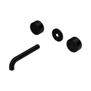 Nero Serenity Wall Basin Set 160mm Spout With Metal Handle Trim Kit Only, Matte Black