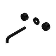 Nero Serenity Wall Basin Set 185mm Spout With Metal Handle Trim Kit Only, Matte Black