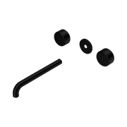 Nero Serenity Wall Basin Set 220mm Spout With Metal Handle Trim Kit Only, Matte Black