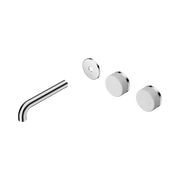 Nero Serenity Wall Basin Set 160mm Offset Spout With Carrara Handle Trim Kit Only, Chrome