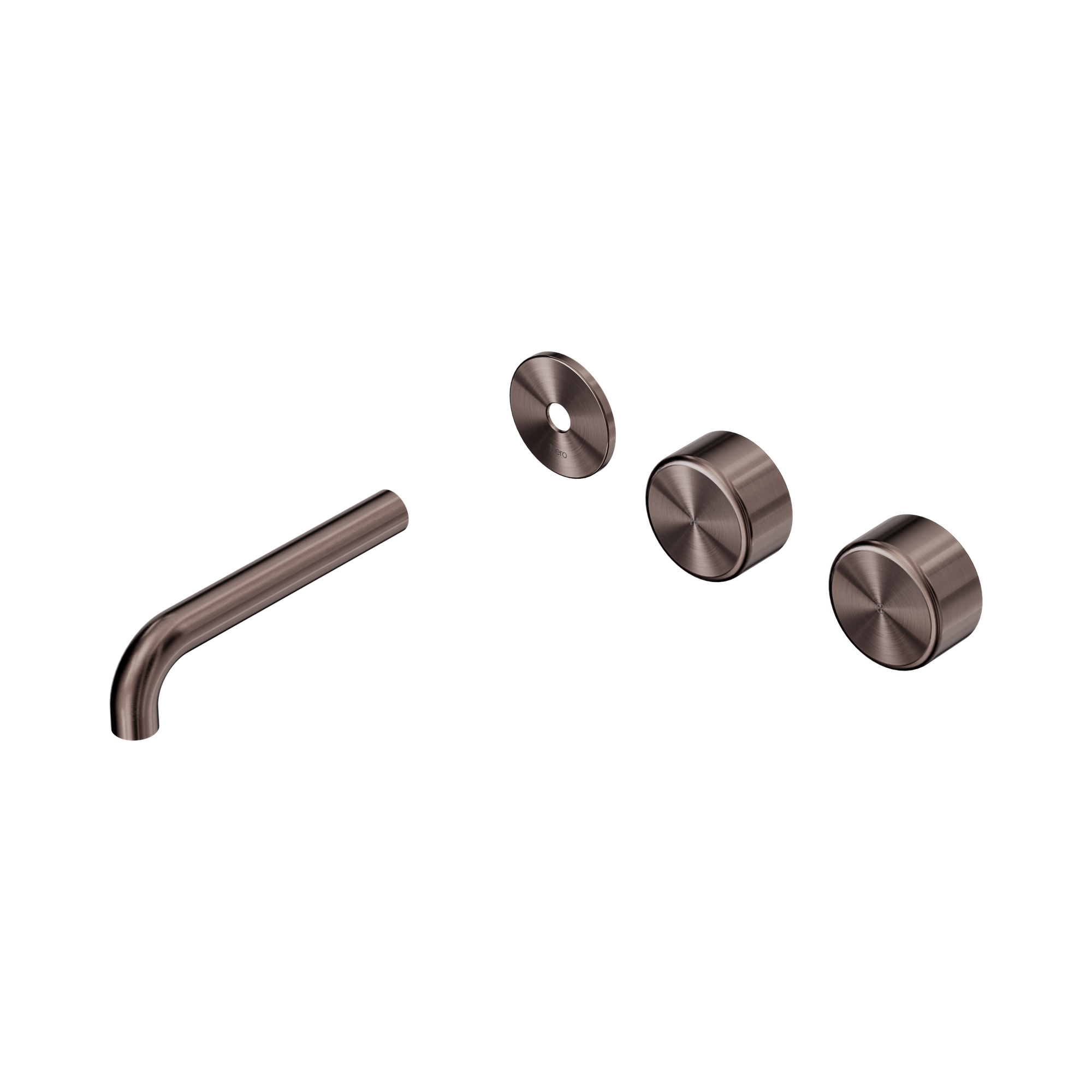 Nero Serenity Wall Basin Set 160mm Offset Spout With Metal Handle Trim Kit Only, Brushed Bronze