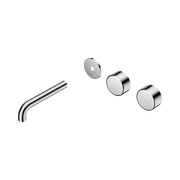 Nero Serenity Wall Basin Set 160mm Offset Spout With Metal Handle Trim Kit Only, Chrome