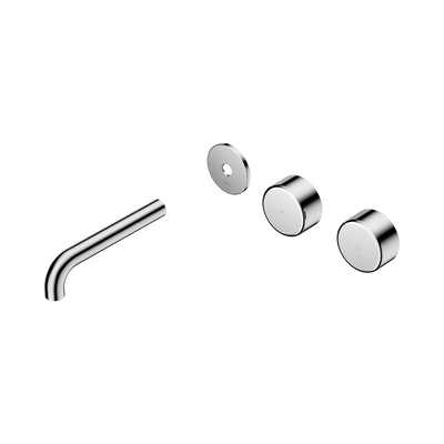 Nero Serenity Wall Basin Set 160mm Offset Spout With Metal Handle Trim Kit Only, Chrome