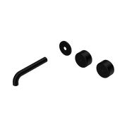 Nero Serenity Wall Basin Set 160mm Offset Spout With Metal Handle Trim Kit Only, Matte Black