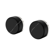 Nero Serenity Wall Top Assemblies With Marquina Black Handle, Brushed Nickel
