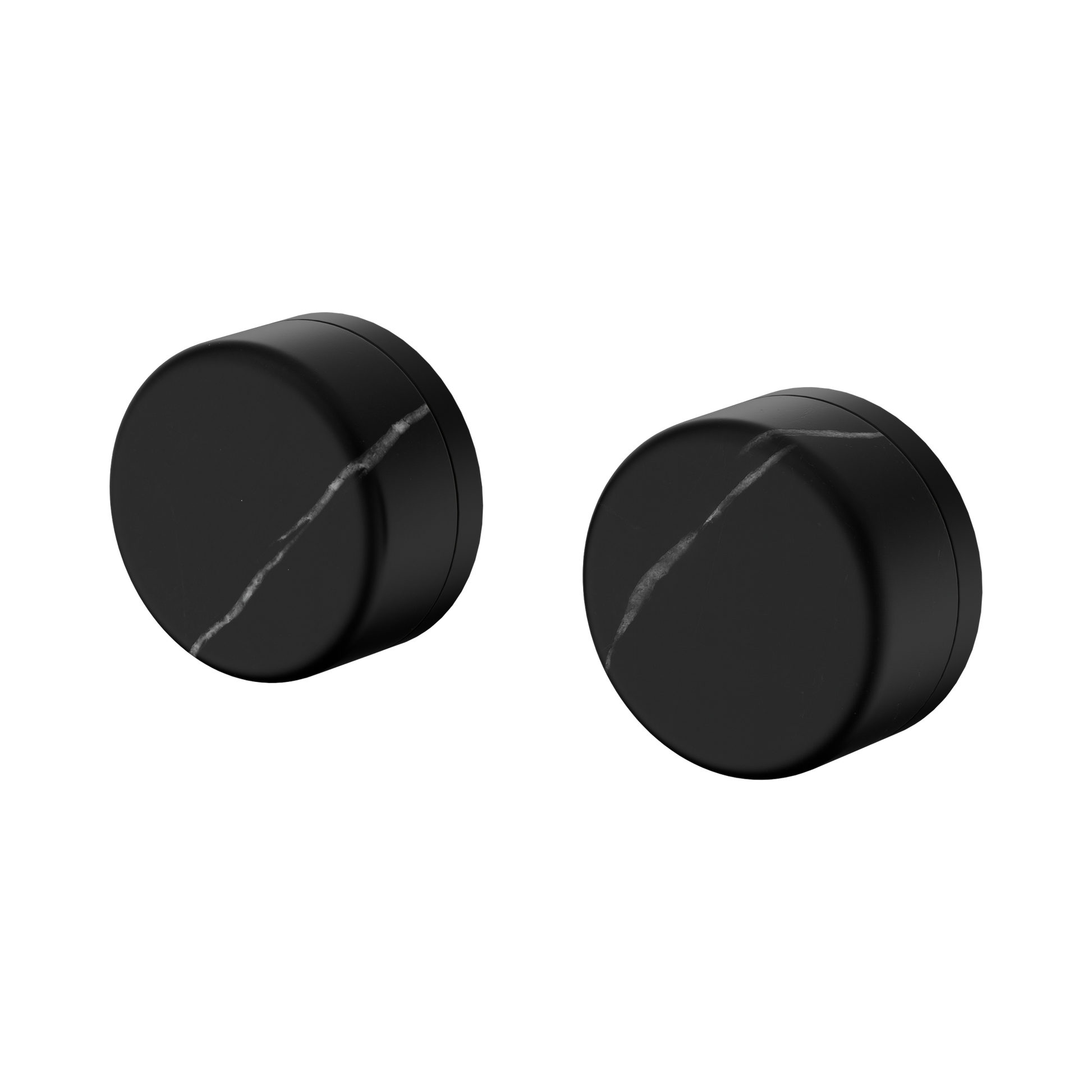 Nero Serenity Wall Top Assemblies With Marquina Black Handle, Matte Black