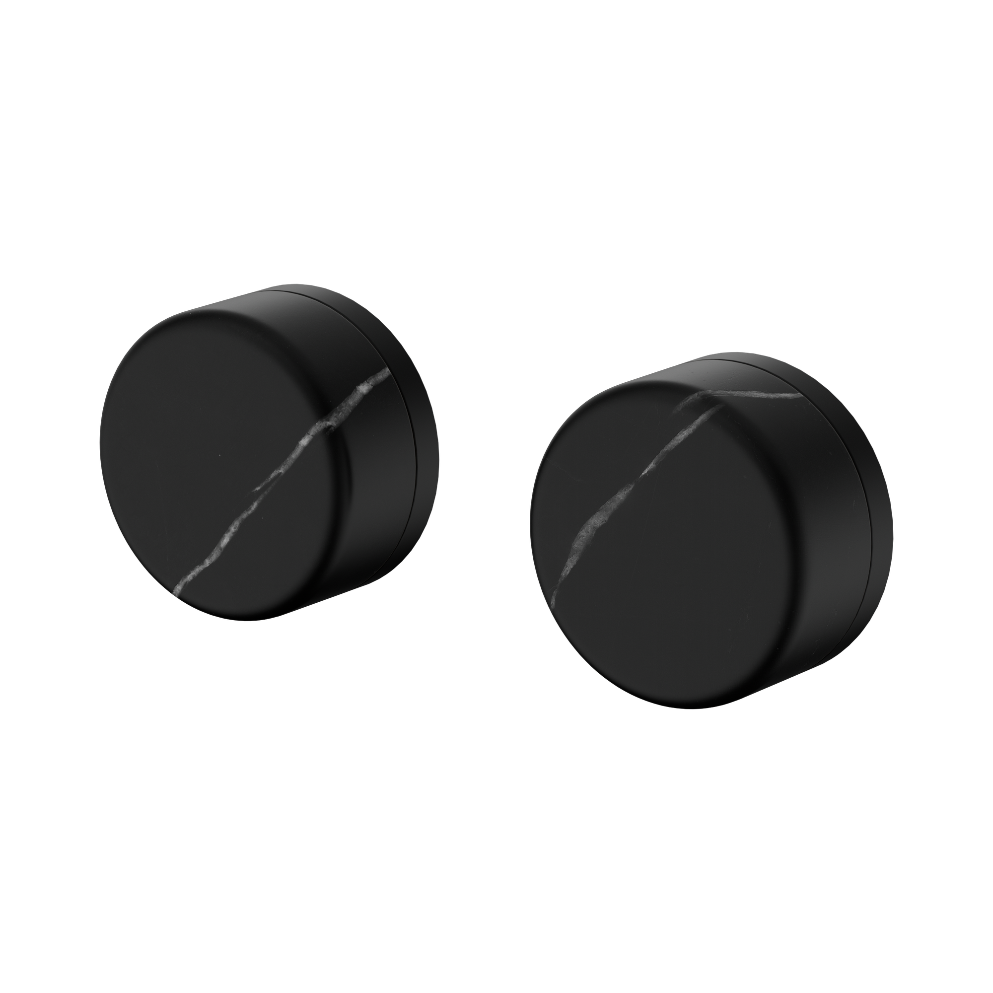 Nero Serenity Wall Top Assemblies With Marquina Black Handle, Matte Black