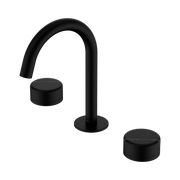 Nero Serenity Basin Set Arc Spout With Marquina Black Handle, Matte Black