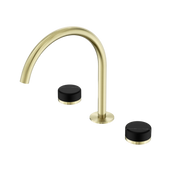 Nero Serenity Bath/Kitchen Set Arc Spout With Marquina Black Handle