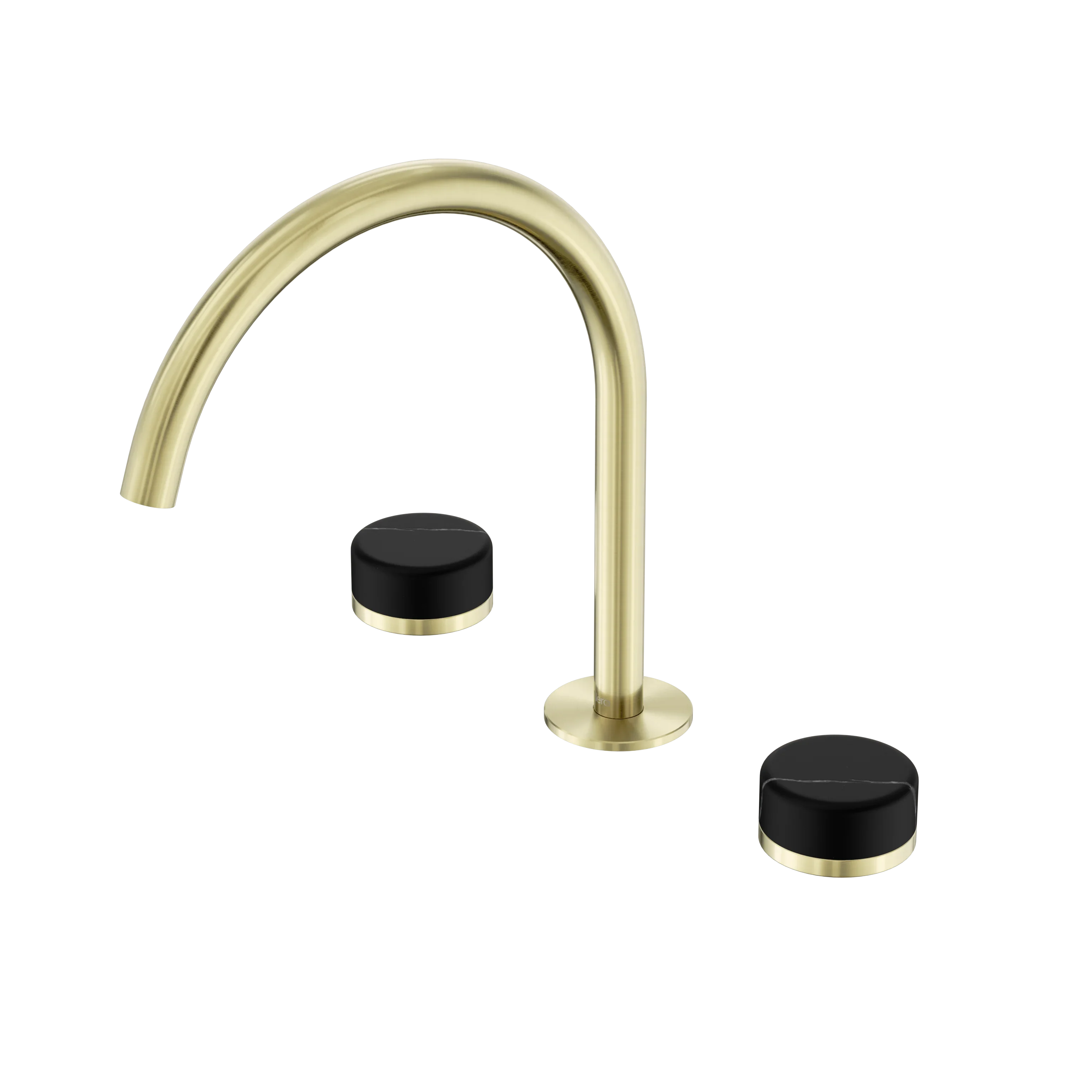 Nero Serenity Bath/Kitchen Set Arc Spout With Marquina Black Handle
