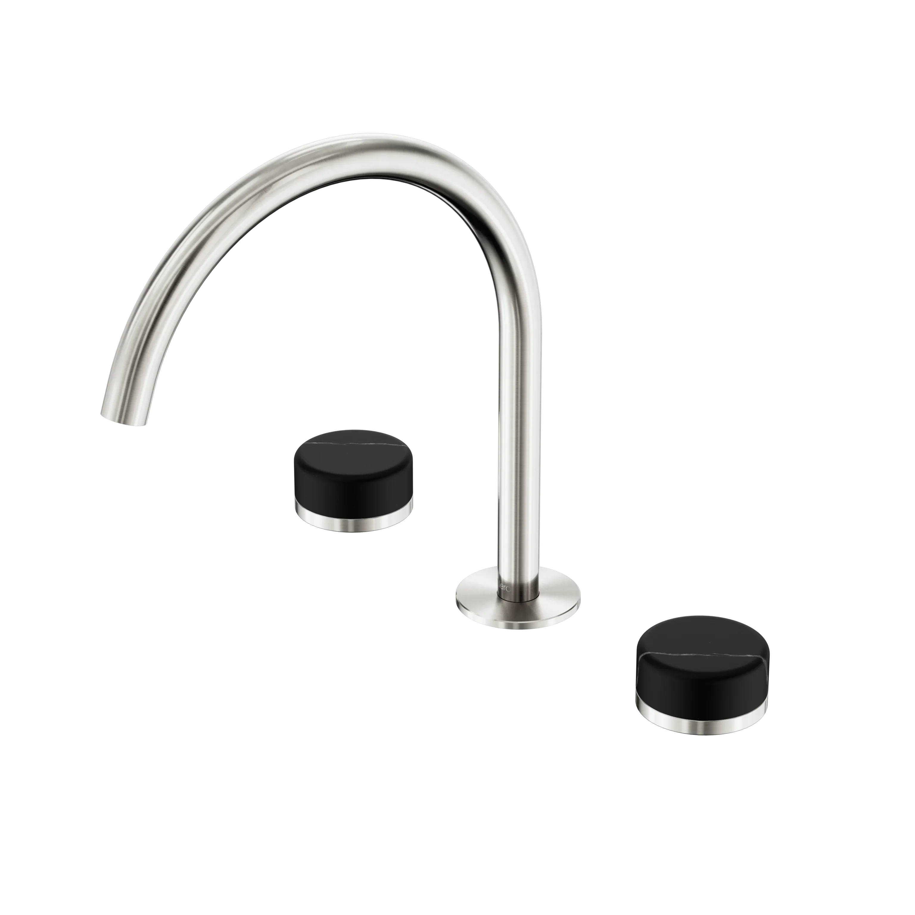 Nero Serenity Bath/Kitchen Set Arc Spout With Marquina Black Handle