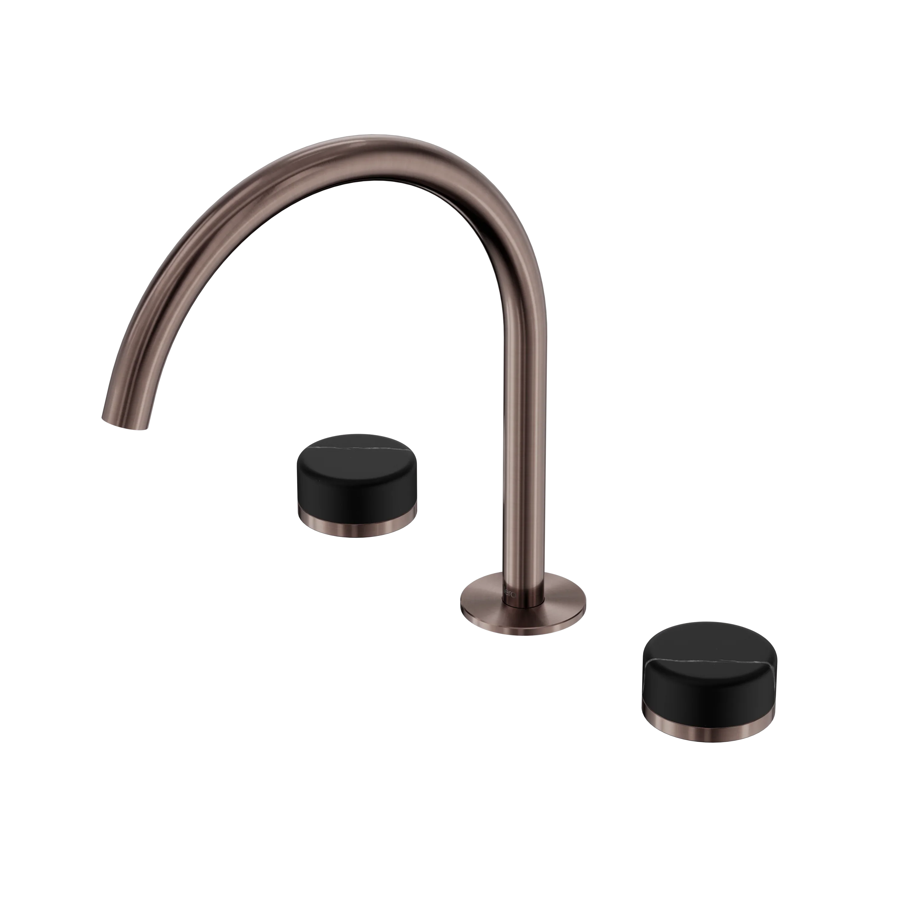Nero Serenity Bath/Kitchen Set Arc Spout With Marquina Black Handle