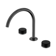 Nero Serenity Bath/Kitchen Set Arc Spout With Marquina Black Handle, Gun Metal