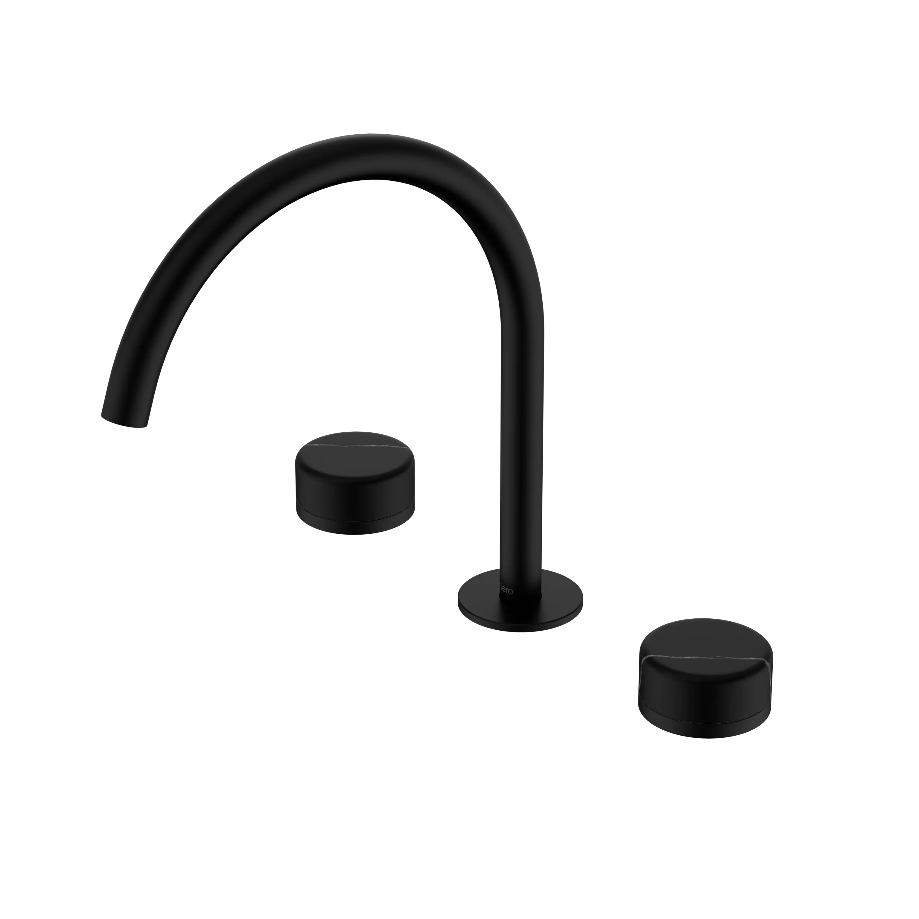 Nero Serenity Bath/Kitchen Set Arc Spout With Marquina Black Handle